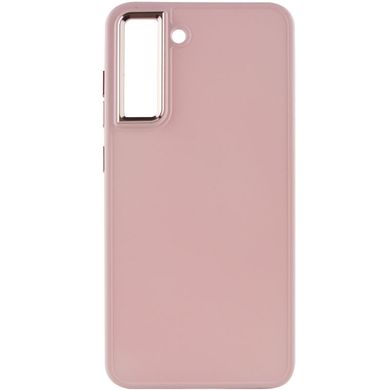 TPU чохол Bonbon Metal Style для Samsung Galaxy S21 FE Рожевий / Light pink