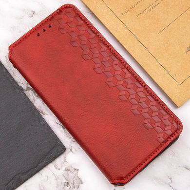 Шкіряний чохол книжка GETMAN Cubic (PU) для Xiaomi Redmi 13C / Poco C65 Червоний
