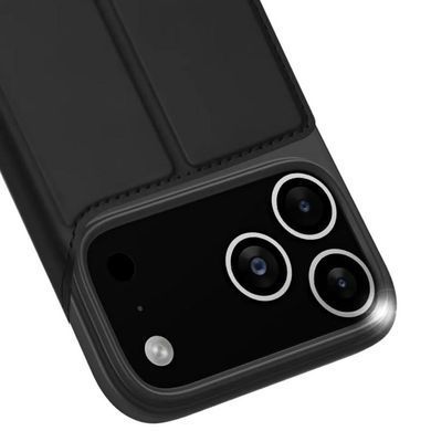 Чехол-книжка Dux Ducis с карманом для визиток для Apple iPhone 17 Pro Max (6.9") Черный