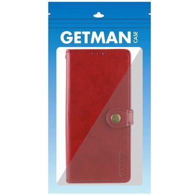 Шкіряний чохол книжка GETMAN Gallant (PU) для Xiaomi Redmi Note 8T Червоний