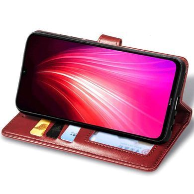 Шкіряний чохол книжка GETMAN Gallant (PU) для Xiaomi Redmi Note 8T Червоний