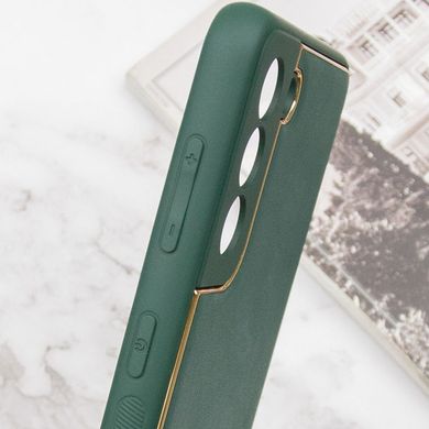 Шкіряний чохол Xshield для Samsung Galaxy S21 FE Зелений / Army Green