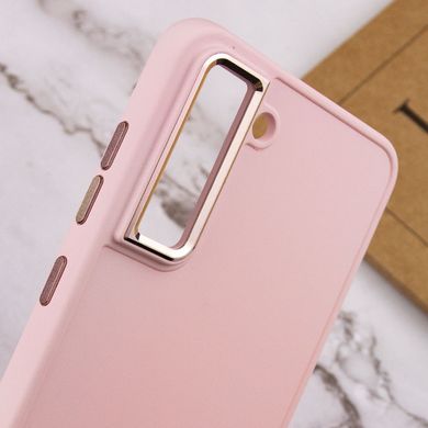 TPU чехол Bonbon Metal Style для Samsung Galaxy S21 FE Розовый / Light pink