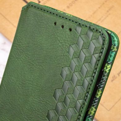 Кожаный чехол-книжка GETMAN Cubic (PU) для Samsung Galaxy A26 5G Зеленый