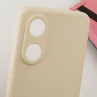 Силіконовий чохол Candy Full Camera для Oppo Reno 8 T 4G Бежевий / Antique White