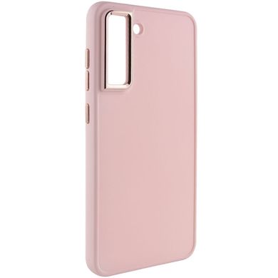 TPU чохол Bonbon Metal Style для Samsung Galaxy S21 FE Рожевий / Light pink