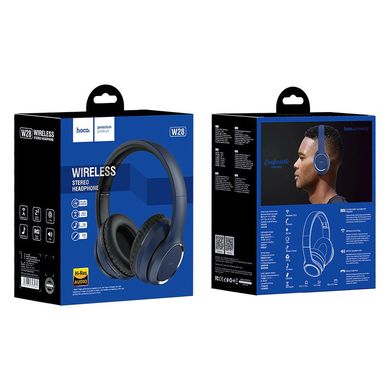 Накладні бездротові навушники Hoco W28 Синій