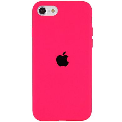 Уценка Чехол Silicone Case Full Protective (AA) для Apple iPhone SE (2020) Вскрытая упаковка / Розовый / Barbie Pink