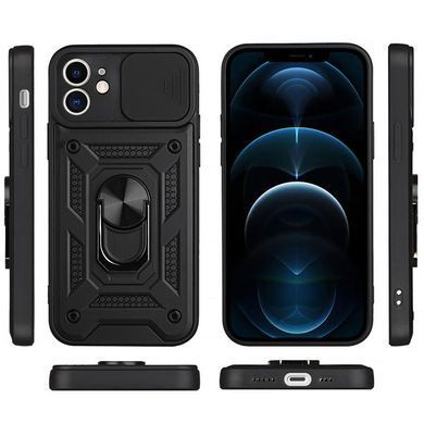 Чохол Ummi Camshield Serge Ring для Apple iPhone 11 (6.1") Чорний / Black