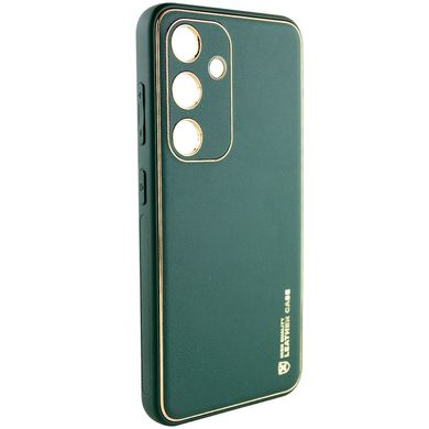 Шкіряний чохол Xshield для Samsung Galaxy S23 FE Зелений / Army Green