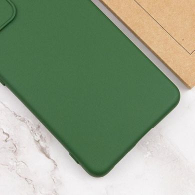 Чехол TPU GETMAN Liquid Silk Full Camera для Xiaomi Redmi 12C Зеленый / Dark green