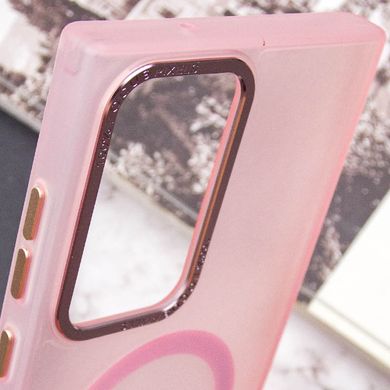 Чехол TPU Lyon frosted with MagSafe для Samsung Galaxy S22 Ultra Pink