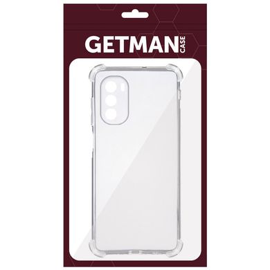 TPU чехол GETMAN Ease logo усиленные углы Full Camera для Motorola Moto G41 Бесцветный (прозрачный)