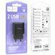МЗП Hoco C141A Smart 2.1A (2USB-A) Black фото 4