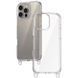 Чехол TPU Transparent with Straps для Apple iPhone 14 Pro Max (6.7") Orange / White фото 5