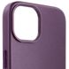 Шкіряний чохол Leather Case (AA) with MagSafe для Apple iPhone 14 Plus (6.7") Dark violet фото 3