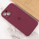 Чехол Silicone Case Full Camera Protective (AA) для Apple iPhone 15 Plus (6.7") Бордовый / Plum фото 4