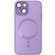 Чехол TPU+Glass Sapphire Midnight with Magnetic Fit для Apple iPhone 15 Plus (6.7") Сиреневый / Lilac