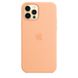 Чехол Silicone Case Full Protective (AA) для Apple iPhone 12 Pro Max (6.7") Оранжевый / Cantaloupe фото 1