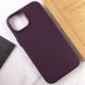 Шкіряний чохол Leather Case (AA) with MagSafe для Apple iPhone 14 Plus (6.7") Dark violet фото 7