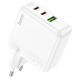 МЗП Hoco C115A Header PD65W+QC3.0 (1USB-A/2C) White фото 1