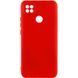 Чехол TPU GETMAN Liquid Silk Full Camera для Xiaomi Redmi 9C Красный / Dark Red