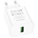 МЗП Borofone BA72A Spring QC3.0 (1USB-A) White фото 2