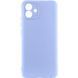 Чехол TPU GETMAN Liquid Silk Full Camera для Samsung Galaxy A05 Сиреневый / Light purple