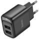 МЗП Hoco C141A Smart 2.1A (2USB-A) Black фото 3