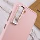 TPU чохол Bonbon Metal Style для Samsung Galaxy S21 FE Рожевий / Light pink фото 5