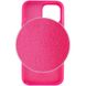 Чехол Silicone Case Full Protective (AA) для Apple iPhone 15 (6.1") Розовый / Barbie pink фото 3