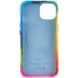Кожаный чехол Colour Splash with MagSafe для Apple iPhone 13 (6.1") Red / Blue фото 4