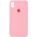 Чехол Silicone Case Full Protective (AA) для Apple iPhone X (5.8") / XS (5.8") Розовый / Pink фото 1