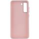 TPU чохол Bonbon Metal Style для Samsung Galaxy S21 FE Рожевий / Light pink фото 3