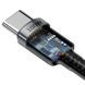 Дата кабель Baseus Cafule Type-C to Type-C PD2.0 100W (2m) (CATKLF-AL) Gray / Black фото 5