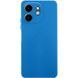 Чехол TPU GETMAN Liquid Silk Full Camera для Motorola Moto G24 Синий / Royal blue