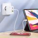 МЗП Hoco C115A Header PD65W+QC3.0 (1USB-A/2C) White фото 7