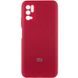 Чехол Silicone Cover Full Camera (AA) для Xiaomi Redmi Note 10 5G / Poco M3 Pro Красный / Rose Red фото 1