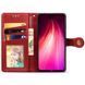 Шкіряний чохол книжка GETMAN Gallant (PU) для Xiaomi Redmi Note 8T Червоний фото 7