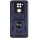 Чехол Ummi Camshield Serge Ring для Xiaomi Redmi Note 9 / Redmi 10X Синий / Navy