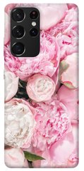Чохол itsPrint Pink peonies для Samsung Galaxy S21 Ultra