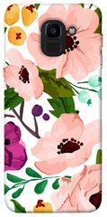 Чохол itsPrint Акварельні квіти для Samsung J600F Galaxy J6 (2018)
