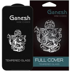 Захисне скло Ganesh (Full Cover) для Apple iPhone 13 / 13 Pro / 14 (6.1") Чорний