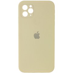 Чохол Silicone Case Square Full Camera Protective (AA) для Apple iPhone 11 Pro (5.8") Жовтий / Mellow Yellow