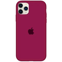 Чохол Silicone Case Full Protective (AA) для Apple iPhone 11 Pro (5.8") Бордовий / Maroon