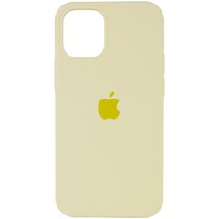 Уценка Чехол Silicone Case Full Protective (AA) для Apple iPhone 12 Pro / 12 (6.1") Дефект упаковки / Желтый / Mellow Yellow