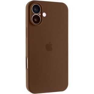 Чехол Silicone Case Full Camera Protective (AA) для Apple iPhone 17 (6.3") Коричневый / Brown