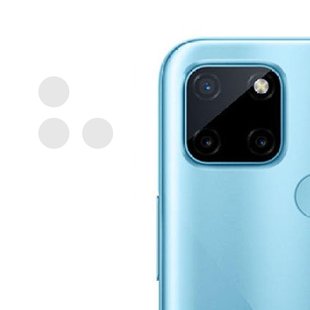 Гибкое защитное стекло 0.18mm на камеру (тех.пак) для Realme C21Y Прозрачный