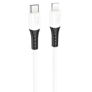 Дата кабель Hoco X82 Silicone Type-C to Lightning 20W (1m) White