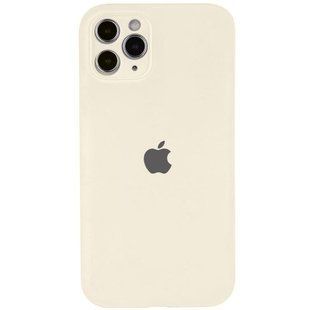 Чехол Silicone Case Full Camera Protective (AA) для Apple iPhone 12 Pro Max (6.7") Бежевый / Antique White